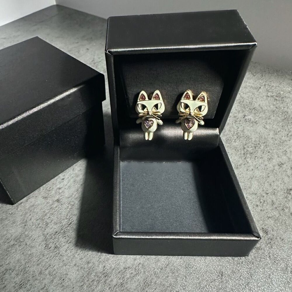 Betsey Johnson Kitty Earrings